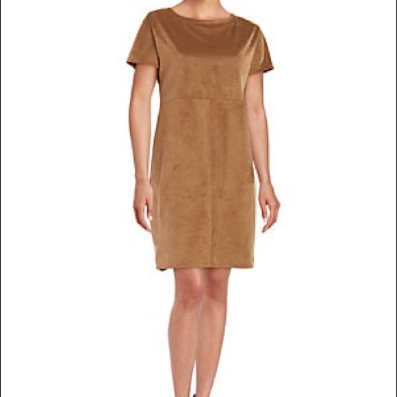 H by Halston Dresses & Skirts - ✨ HOST PICK ✨H by Halston brown suede shift dress